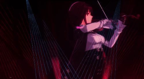 卡芙卡在《星铁》演唱会大屏幕上的形象