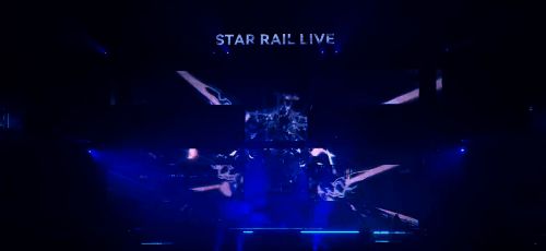 《星铁》演唱会中黑塔空间站环节的舞台呈现