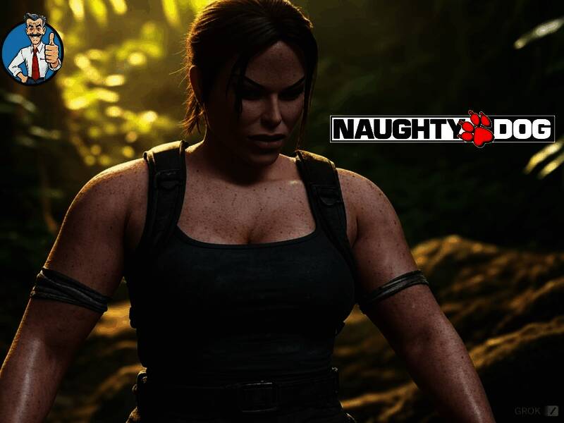 Grok生成的顽皮狗版劳拉