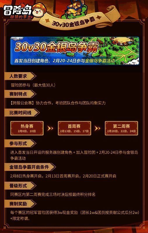 30v30金银岛争霸赛相关图片