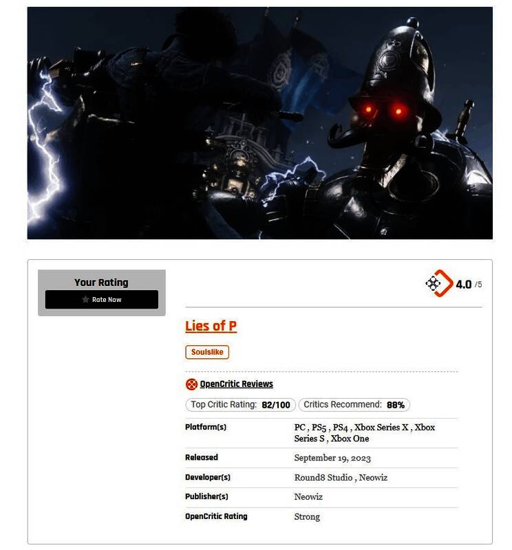 匹诺曹的谎言游戏画面