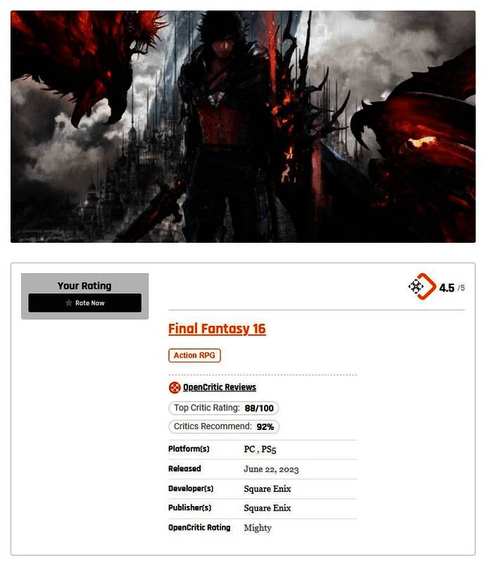 最终幻想16游戏画面