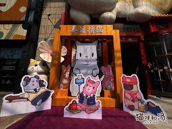 宫猫体验馆内部布置图1