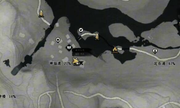 龟鹤齐寿花钱所在屋子旁位置图