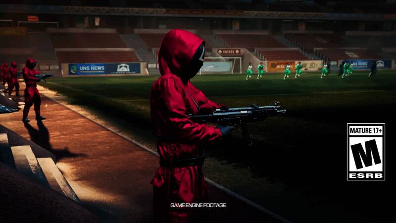 《使命召唤：黑色行动6》与《鱿鱼游戏》联动视频截图1