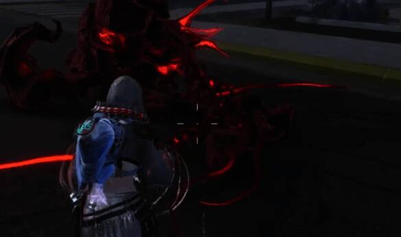 击杀怪物获取红晶的游戏画面