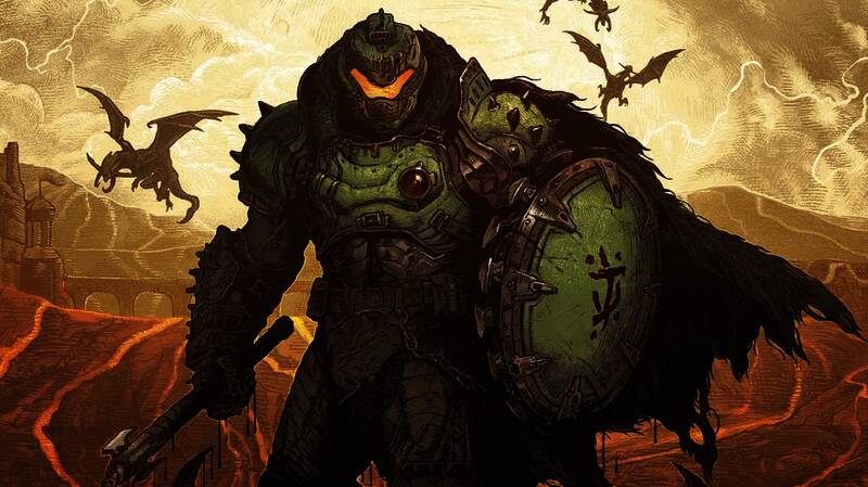 《毁灭战士:黑暗时代》碎颅者枪相关画面