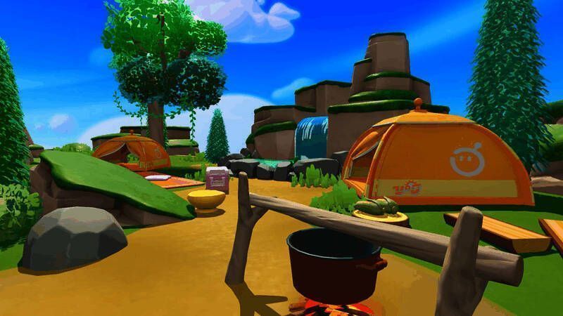 蛋仔岛露营地美景图