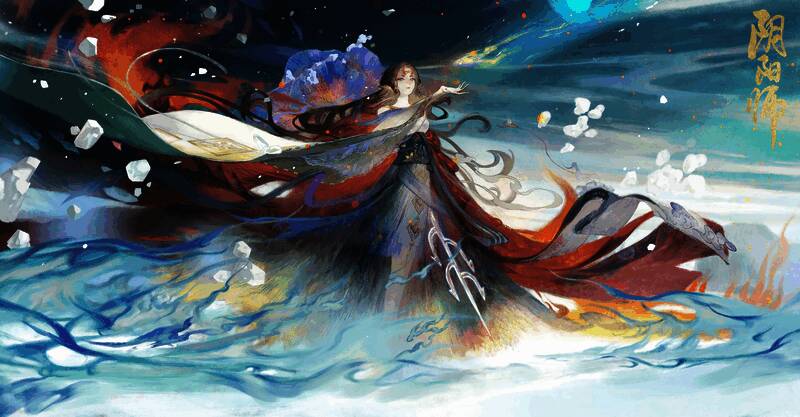 铃彦姬焰心踏冰专属插画