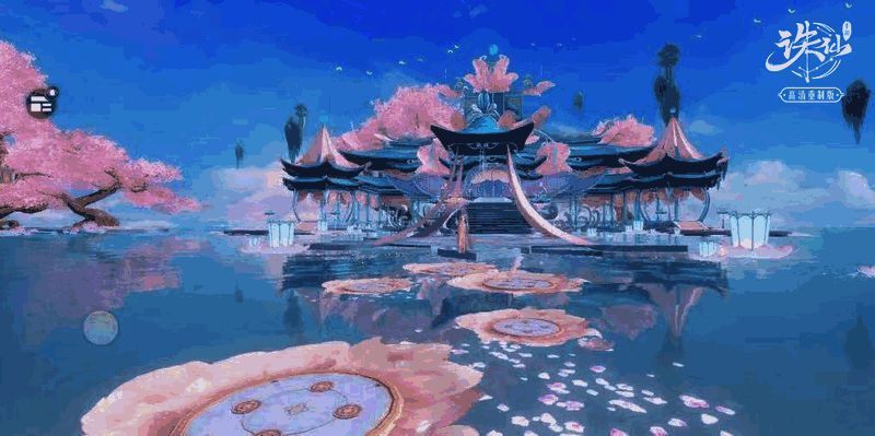 《诛仙》手游全新地图云泽画面图