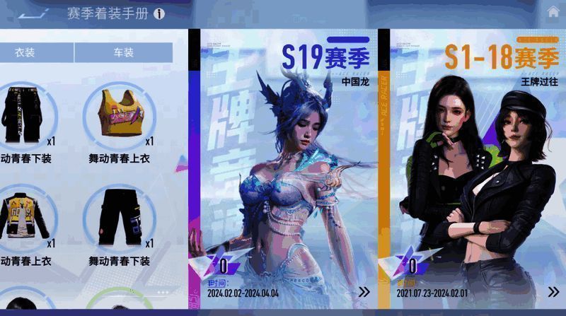 赛季着装度说明图