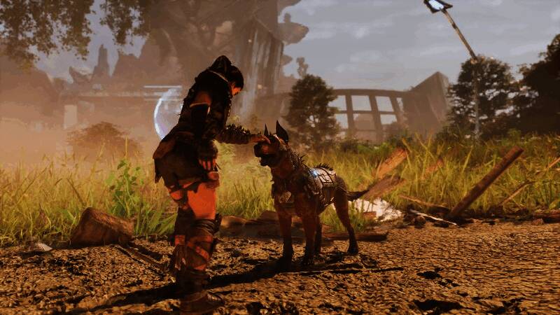 《方舟：生存飞升》铠护犬画面