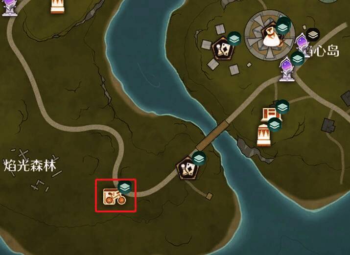 花焰群岛租车位置图