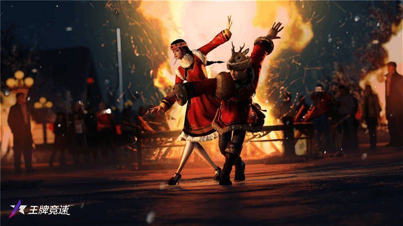 《王牌竞速》车手在赛道打卡图