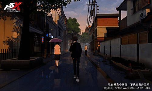 《女神异闻录:夜幕魅影》都市生活画面