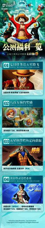 航海王梦想指针公测福利相关图片