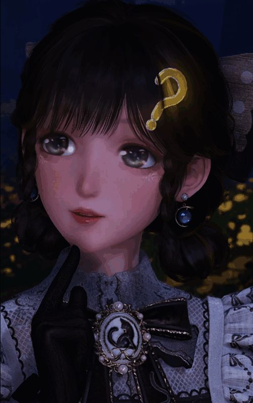 心情随想系列发饰发出问号