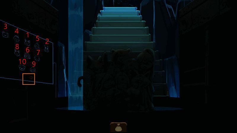 雕像房间开锁及开门图示