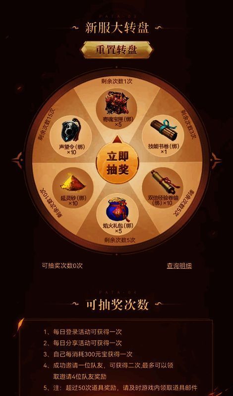 新服大转盘活动宣传图