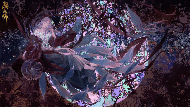 因幡辉夜姬典藏皮肤专属插画梦枕昙华