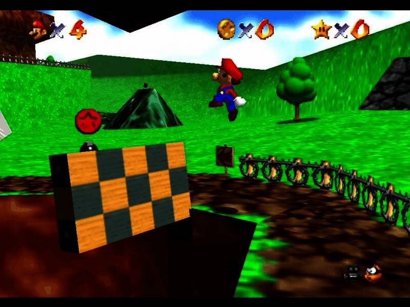 《超级马里奥64》游戏画面相关图片