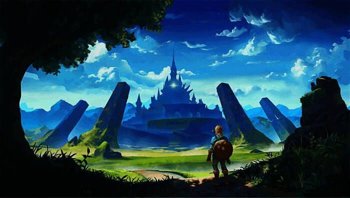 开放世界游戏场景图