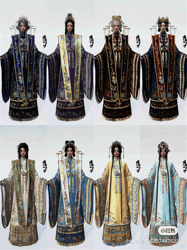 以闪亮之名婚服套染色成威严女皇风格图