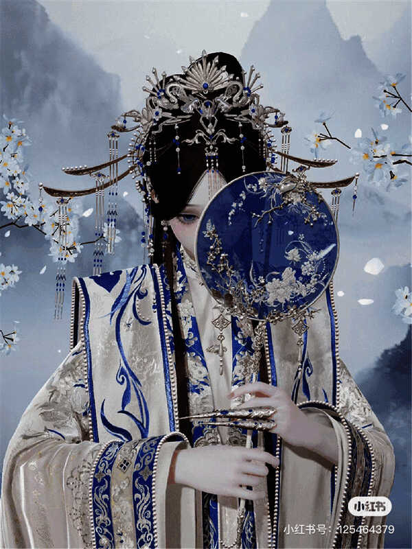 以闪亮之名婚服套染色成梨园名旦风格图