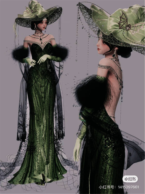 以闪亮之名秀场高定风格不同穿搭图