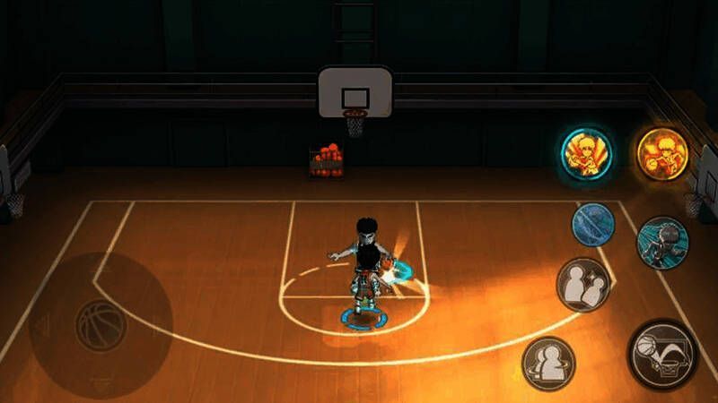 流川枫俯身抢断画面