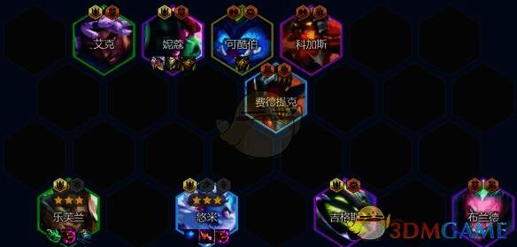 金铲铲之战S14分析师妖姬阵容组成图示