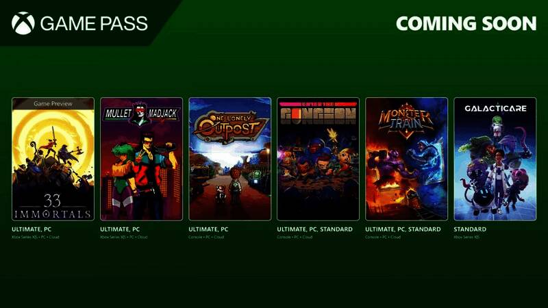 微软三月上旬Game Pass新游戏阵容相关图片