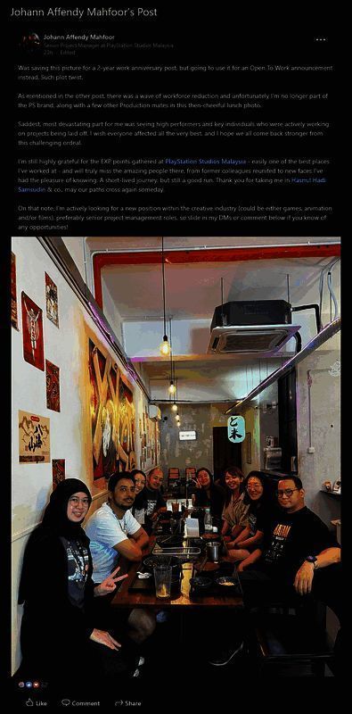 相关工作室裁员相关配图2