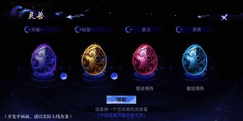 新灵兽系统相关画面1