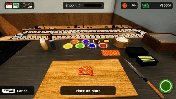 回转寿司模拟器寿司制作画面