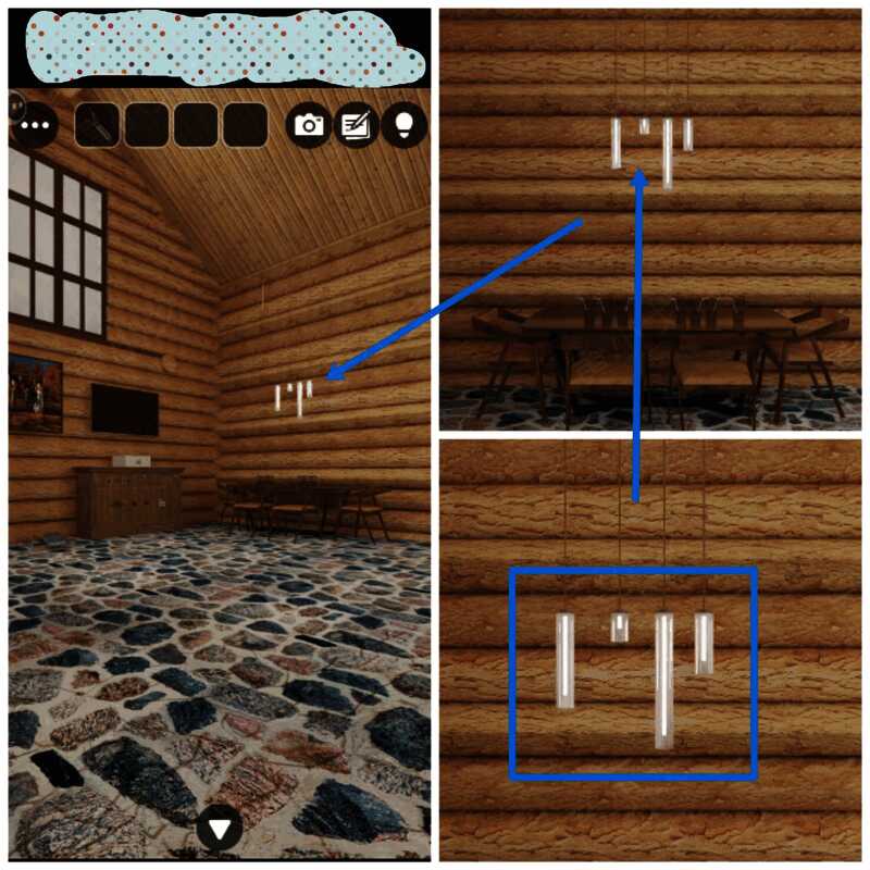 桌子上方吊灯的画面