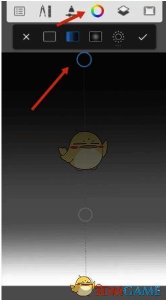 sketchbook绘制渐变背景效果图