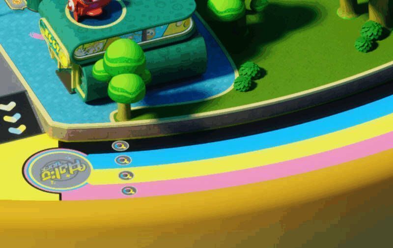 《蛋仔派对》彩虹跑道景象