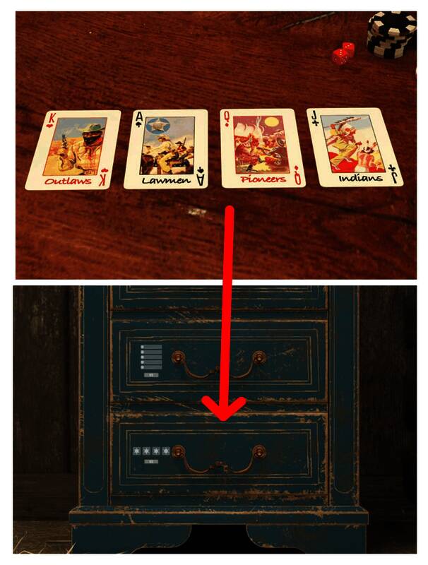 酒馆内进门右侧两人及马棚蓝色柜子图