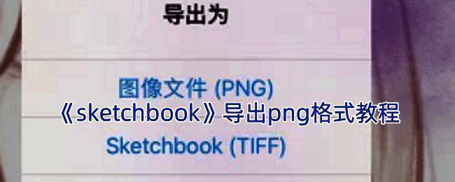 SketchBook导出图片相关界面示例