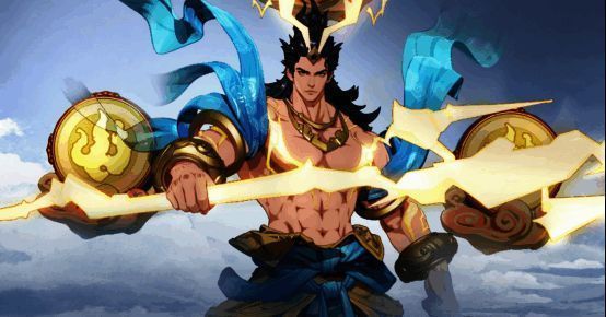 吕布释放技能时雷公鼓浮现的画面