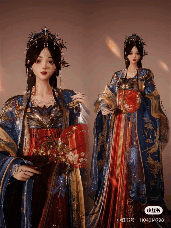 图片 12.png 不同星级服饰千幻色域染色效果展示图