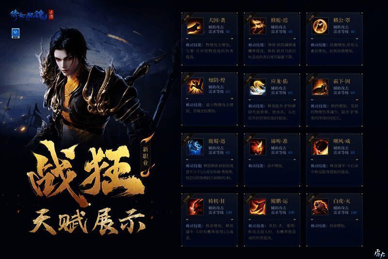 战狂技能展示图