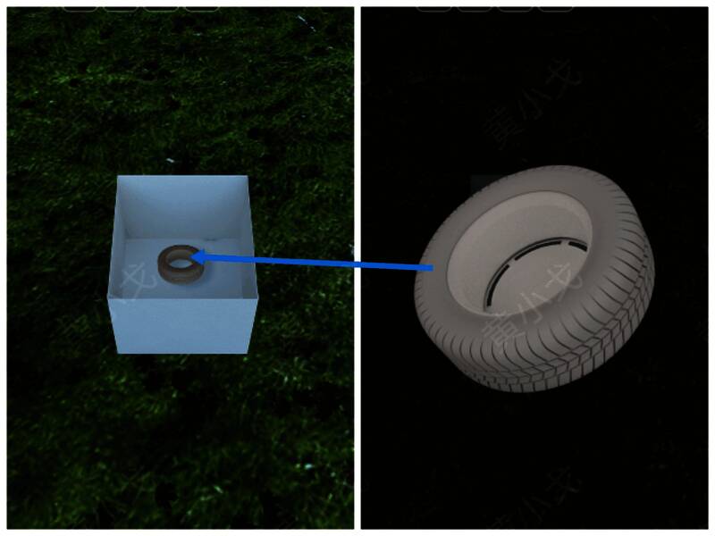 打开箱子获得轮子画面