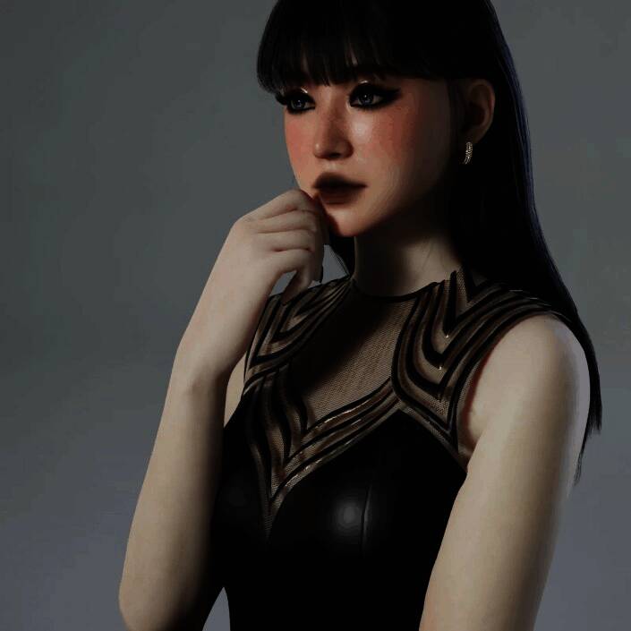 inZOI冷艳美女捏脸示例图2