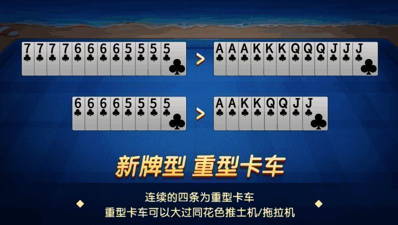 多乐升级四副牌重型卡车牌型图片