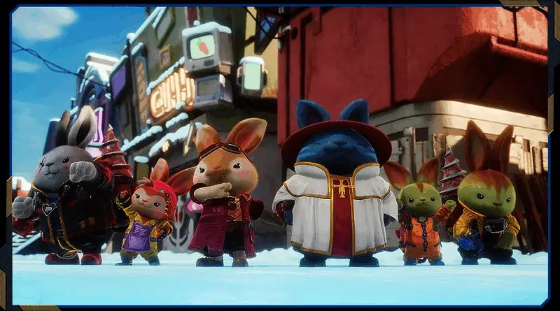 游戏中的机甲战斗场景