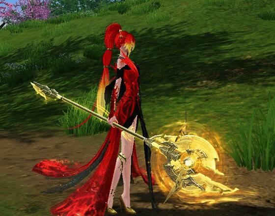 云麓派少侠挥舞新拓本法杖另一角度形象图