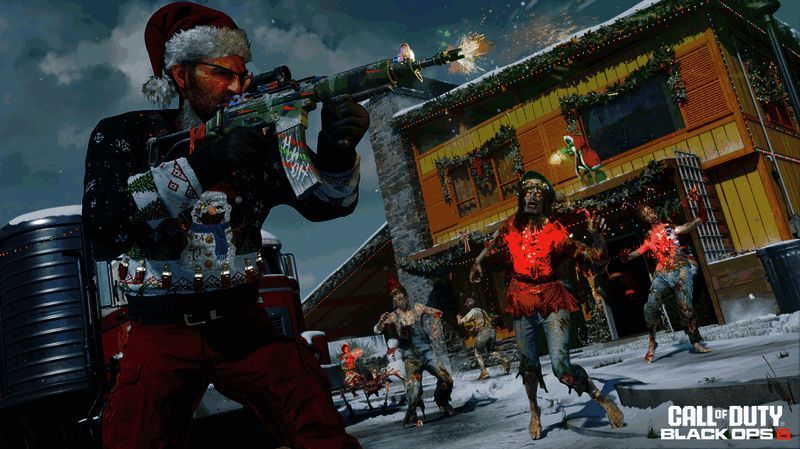 《使命召唤：黑色行动6》圣诞主题活动画面