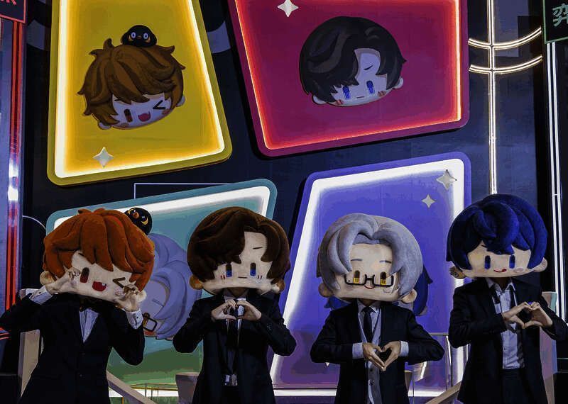 《未定事件簿》展台代表色区域图